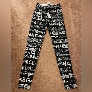 Dolce and Gabbana graffiti leggings